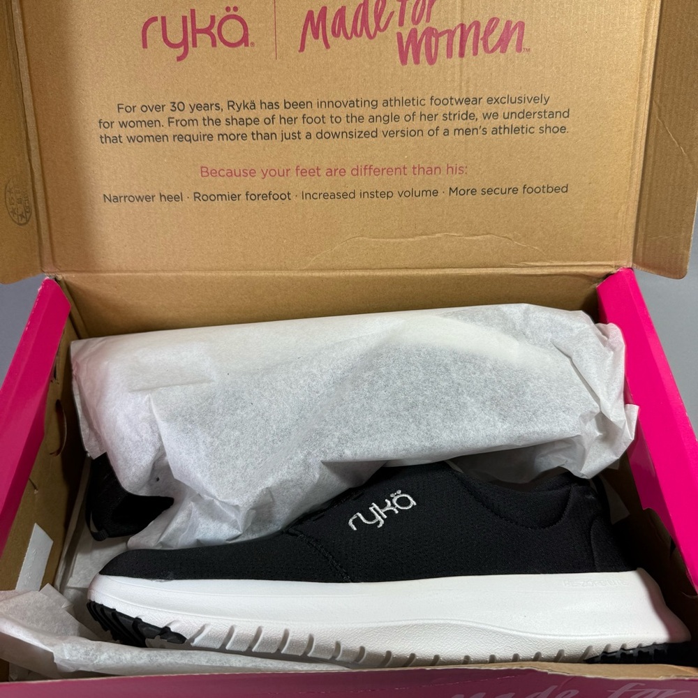 Ryka Ryka Renew Recovery Black Slip-On Bungee Athletic Sneakers - Picture 3 of 12